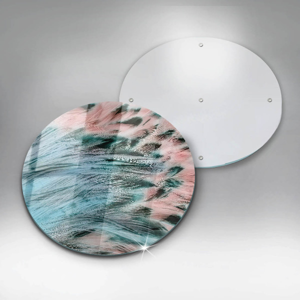 De vidrio templado Plumas de pájaro boho