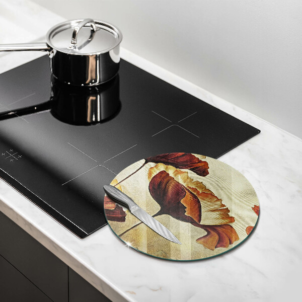 De vidrio templado Flores boho pintadas