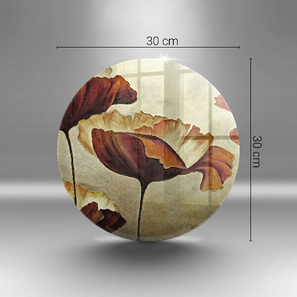 De vidrio templado Flores boho pintadas