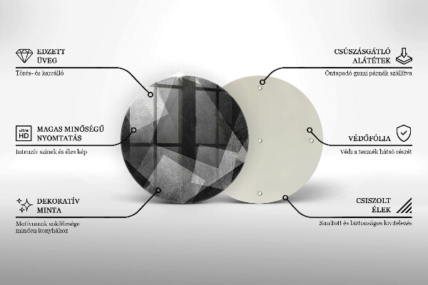 De vidrio templado Abstracción geométrica