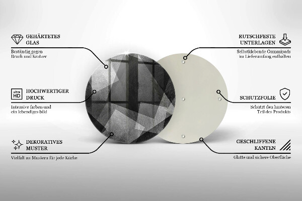 De vidrio templado Abstracción geométrica