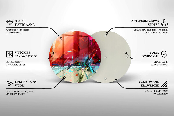 De vidrio templado Abstracción pintada