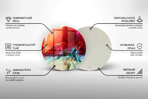 De vidrio templado Abstracción pintada