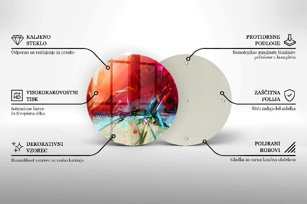 De vidrio templado Abstracción pintada