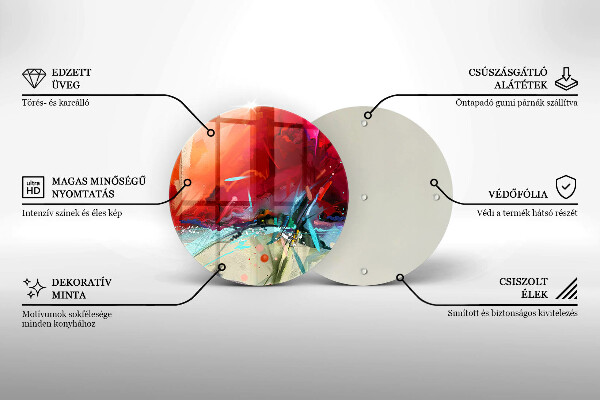 De vidrio templado Abstracción pintada