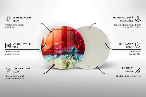 De vidrio templado Abstracción pintada