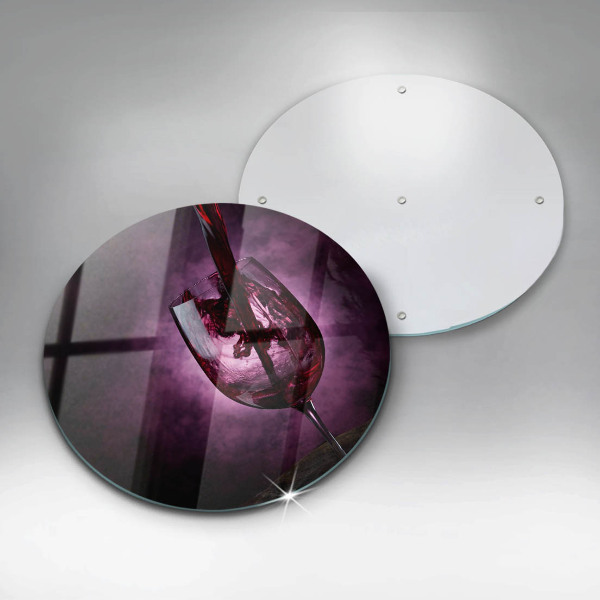 De vidrio templado Una copa de vino