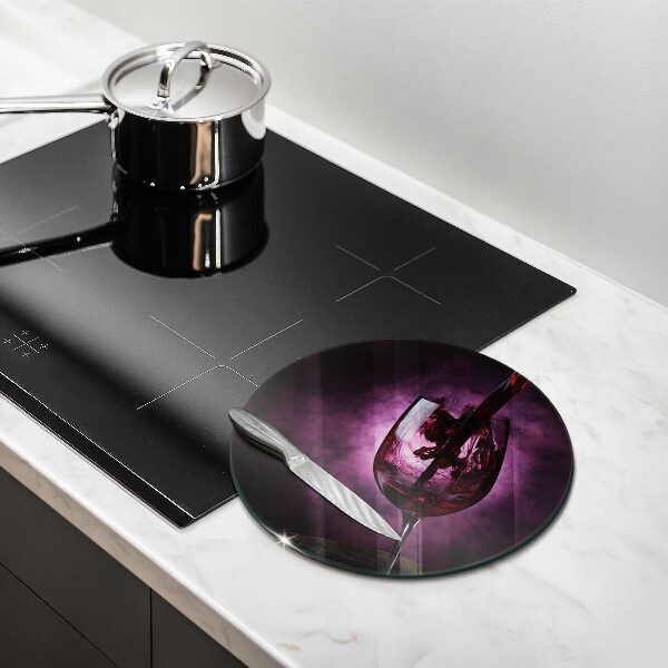 De vidrio templado Una copa de vino