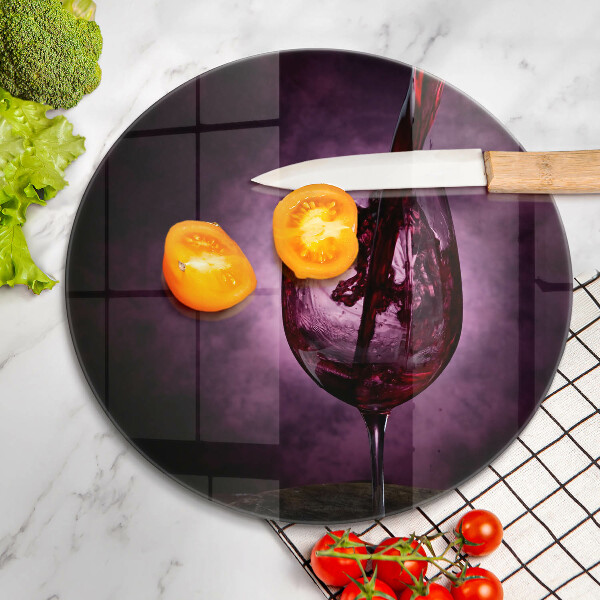 De vidrio templado Una copa de vino