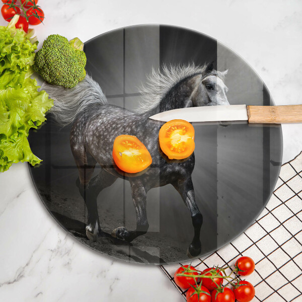 De vidrio templado Caballo al galope