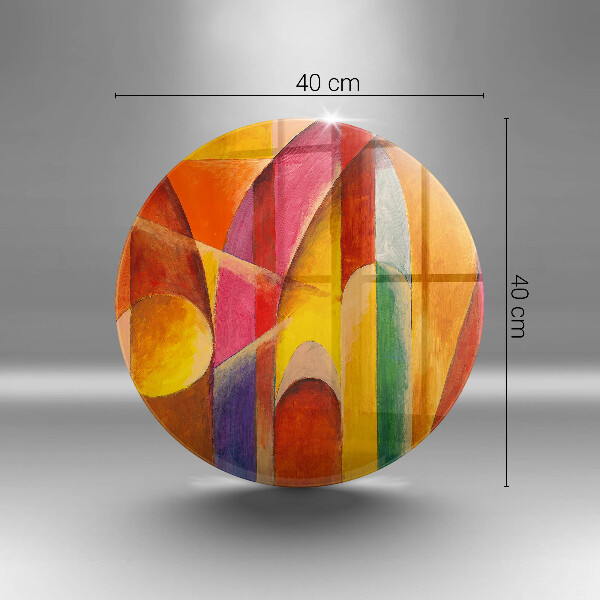 De vidrio templado Abstracción colorida