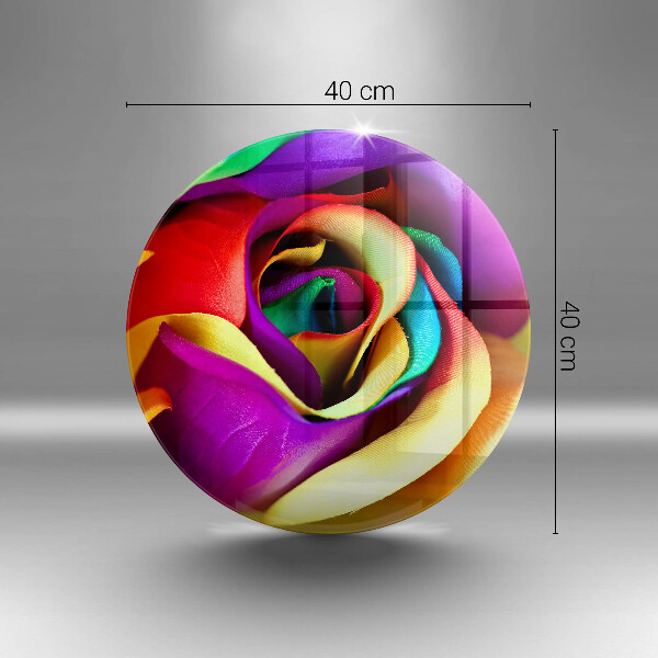 De vidrio templado Pétalos de rosa de colores