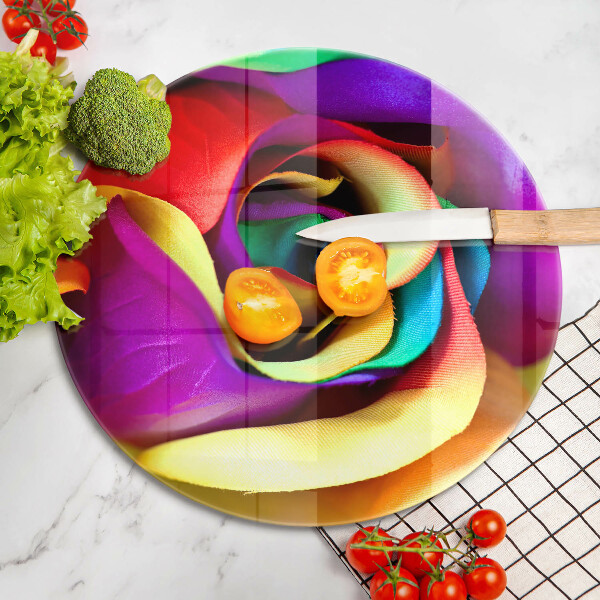 De vidrio templado Pétalos de rosa de colores