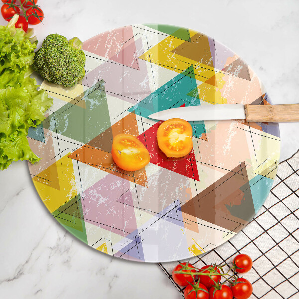 De vidrio templado Triángulos pintados