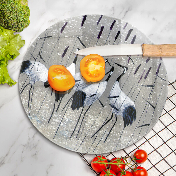 De vidrio templado Grullas japonesas