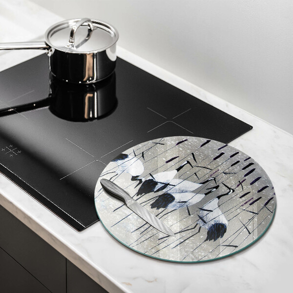 De vidrio templado Grullas japonesas