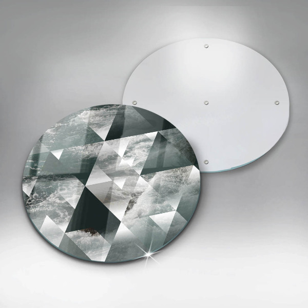 De vidrio templado Triángulos y agua