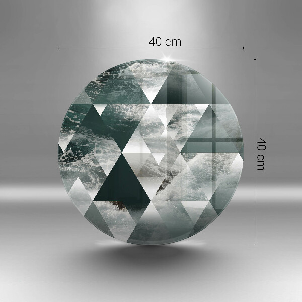 De vidrio templado Triángulos y agua