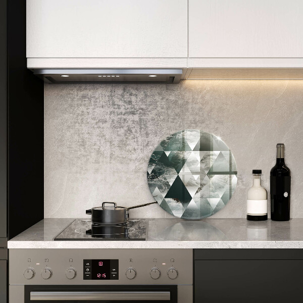 De vidrio templado Triángulos y agua