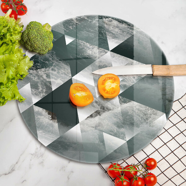 De vidrio templado Triángulos y agua