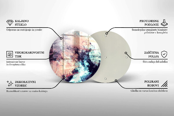 De vidrio templado Abstracción pintada