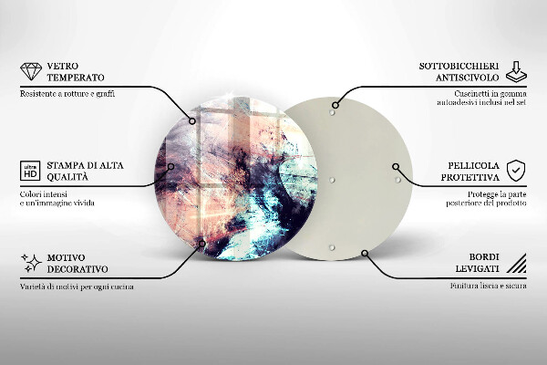 De vidrio templado Abstracción pintada