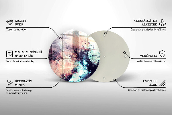 De vidrio templado Abstracción pintada