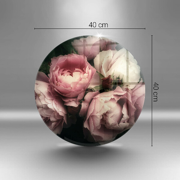 De vidrio templado Flores de peonía