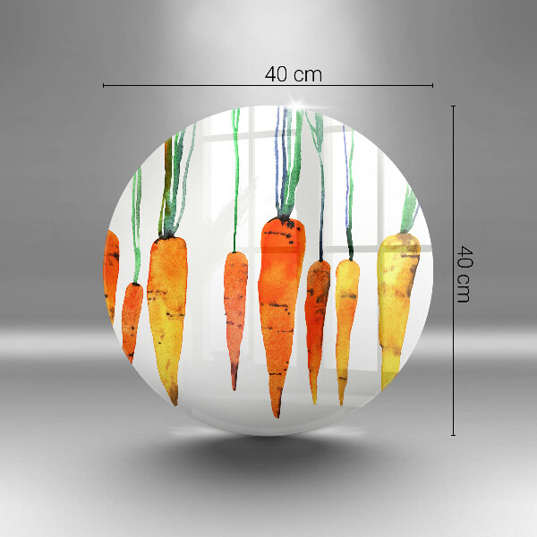 De vidrio templado Ilustración de zanahoria