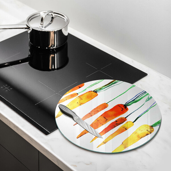 De vidrio templado Ilustración de zanahoria