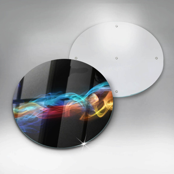 De vidrio templado Humo colorido