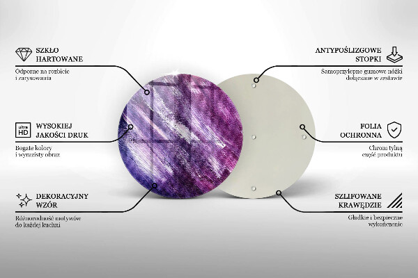 De vidrio templado Abstracción de pintura