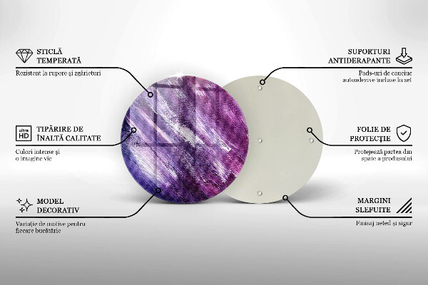 De vidrio templado Abstracción de pintura