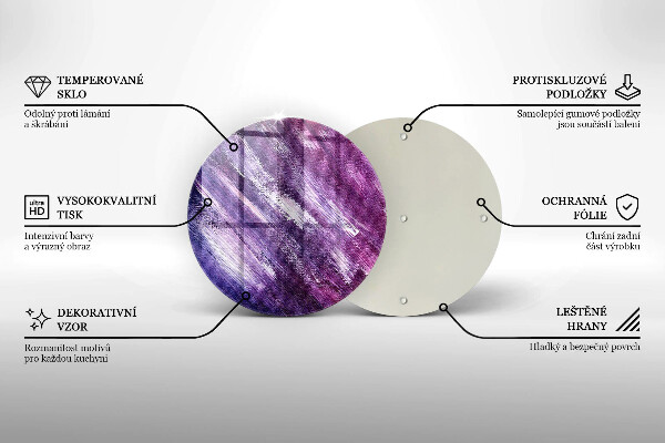 De vidrio templado Abstracción de pintura