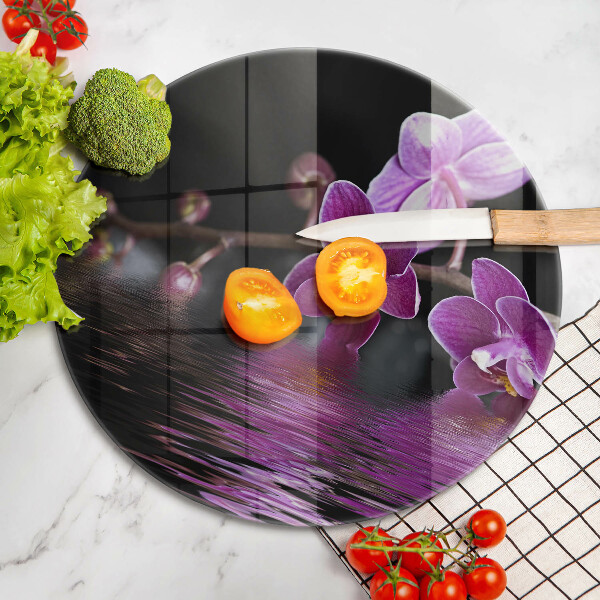 De vidrio templado Agua zen de orquídeas