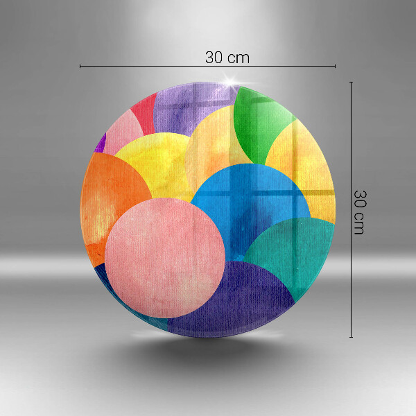 De vidrio templado Círculos de colores
