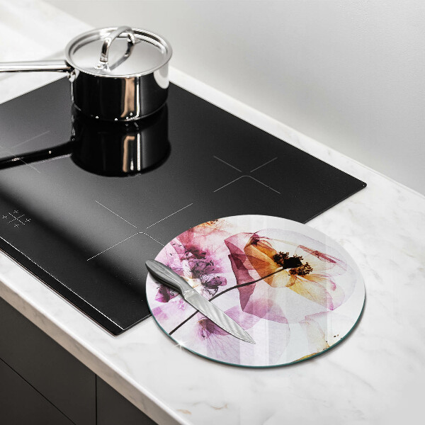 De vidrio templado Flores delicadas