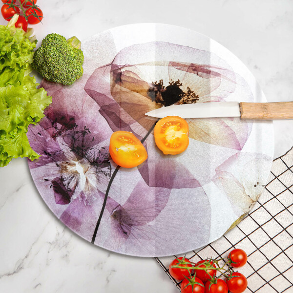 De vidrio templado Flores delicadas