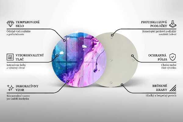 De vidrio templado Tintas de abstracción