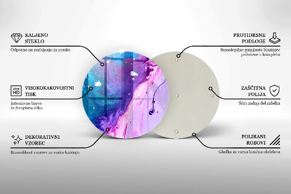 De vidrio templado Tintas de abstracción