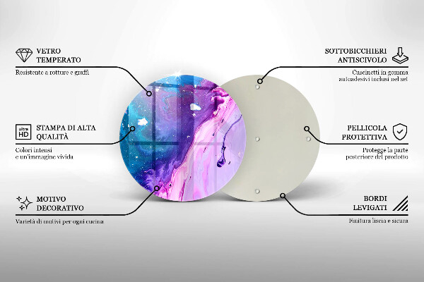 De vidrio templado Tintas de abstracción