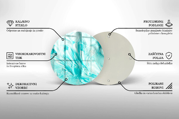 De vidrio templado Pinturas de abstraccion