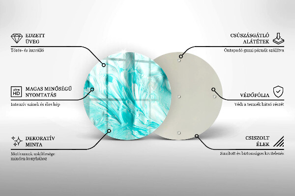 De vidrio templado Pinturas de abstraccion
