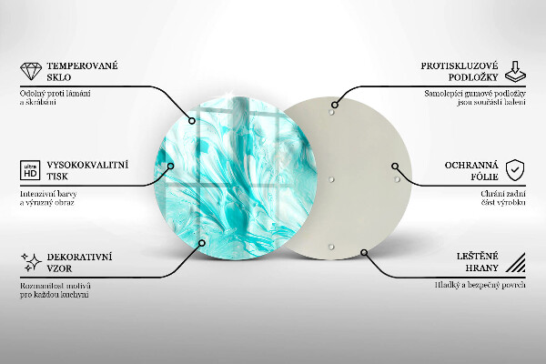 De vidrio templado Pinturas de abstraccion