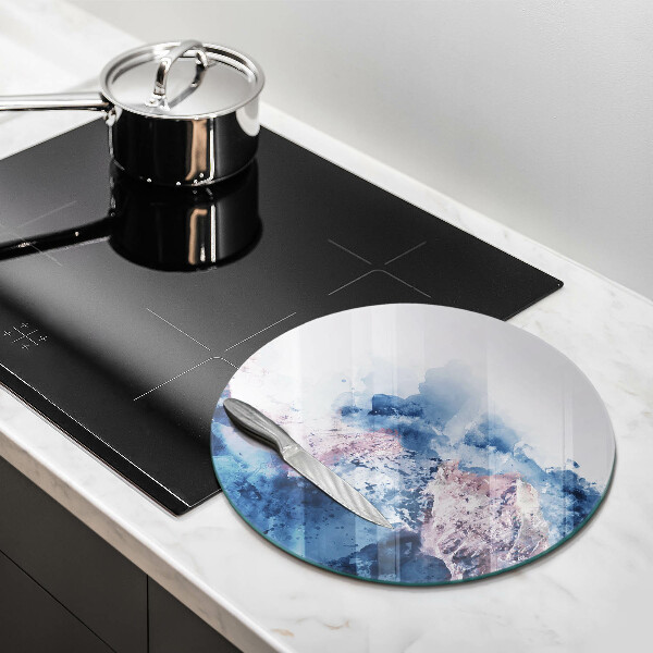 De vidrio templado Montañas pintadas abstractas