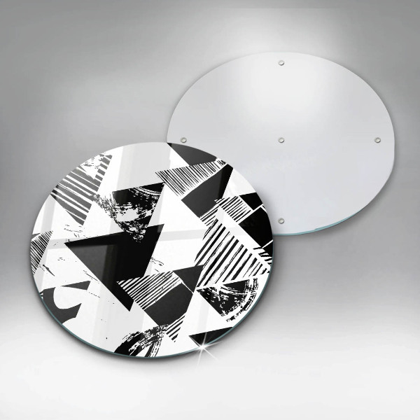 De vidrio templado Triángulos geométricos