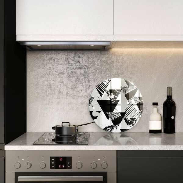 De vidrio templado Triángulos geométricos