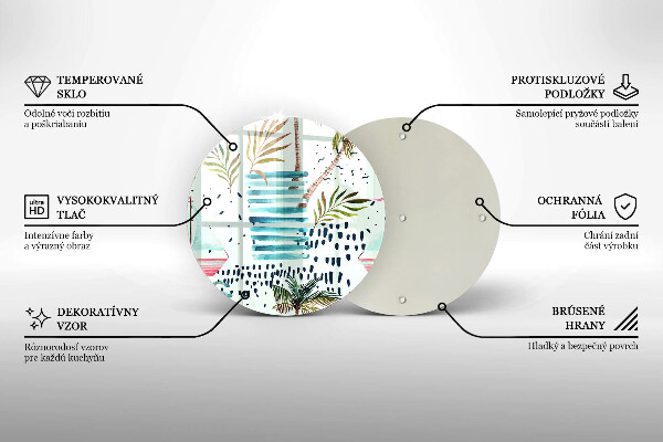 De vidrio templado Ilustraciones de vacaciones
