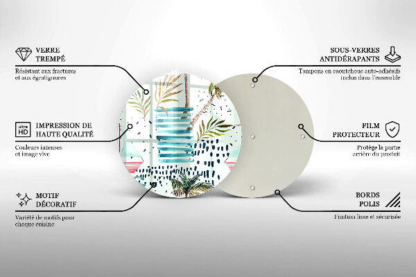 De vidrio templado Ilustraciones de vacaciones