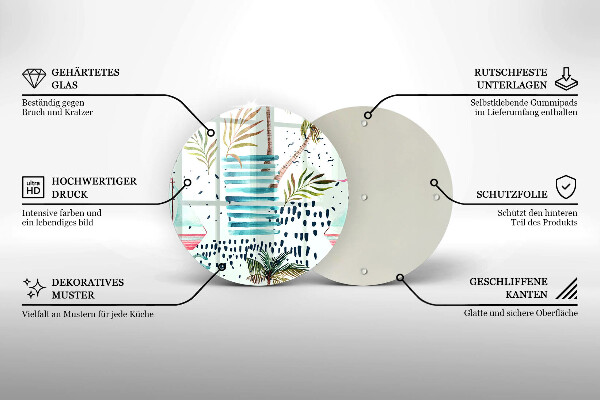 De vidrio templado Ilustraciones de vacaciones